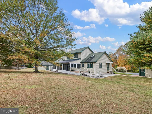 an aerial view of swimming pool and mountain view