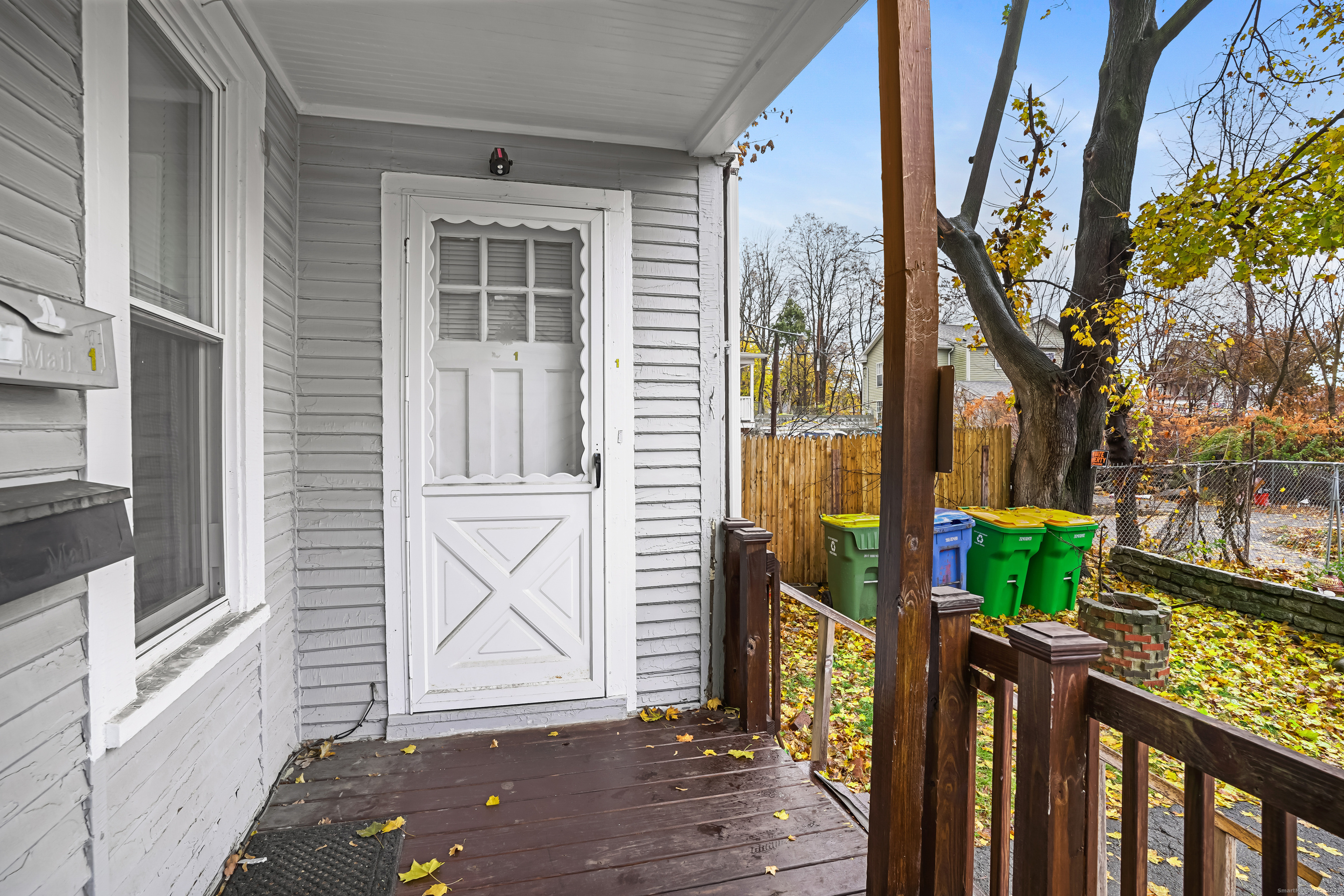 9 Kenyon Street Waterbury, CT 06704 - Photo 12 of 26 Front Deck Door to Unit 1