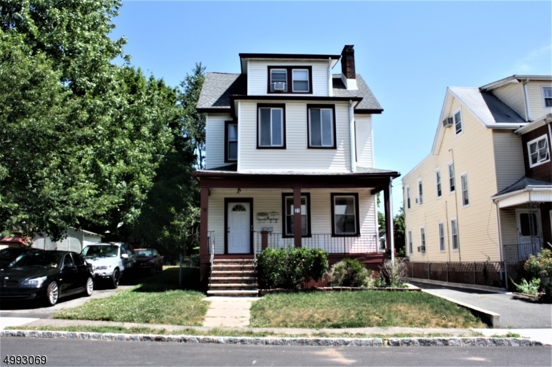 a front view of multiple houses