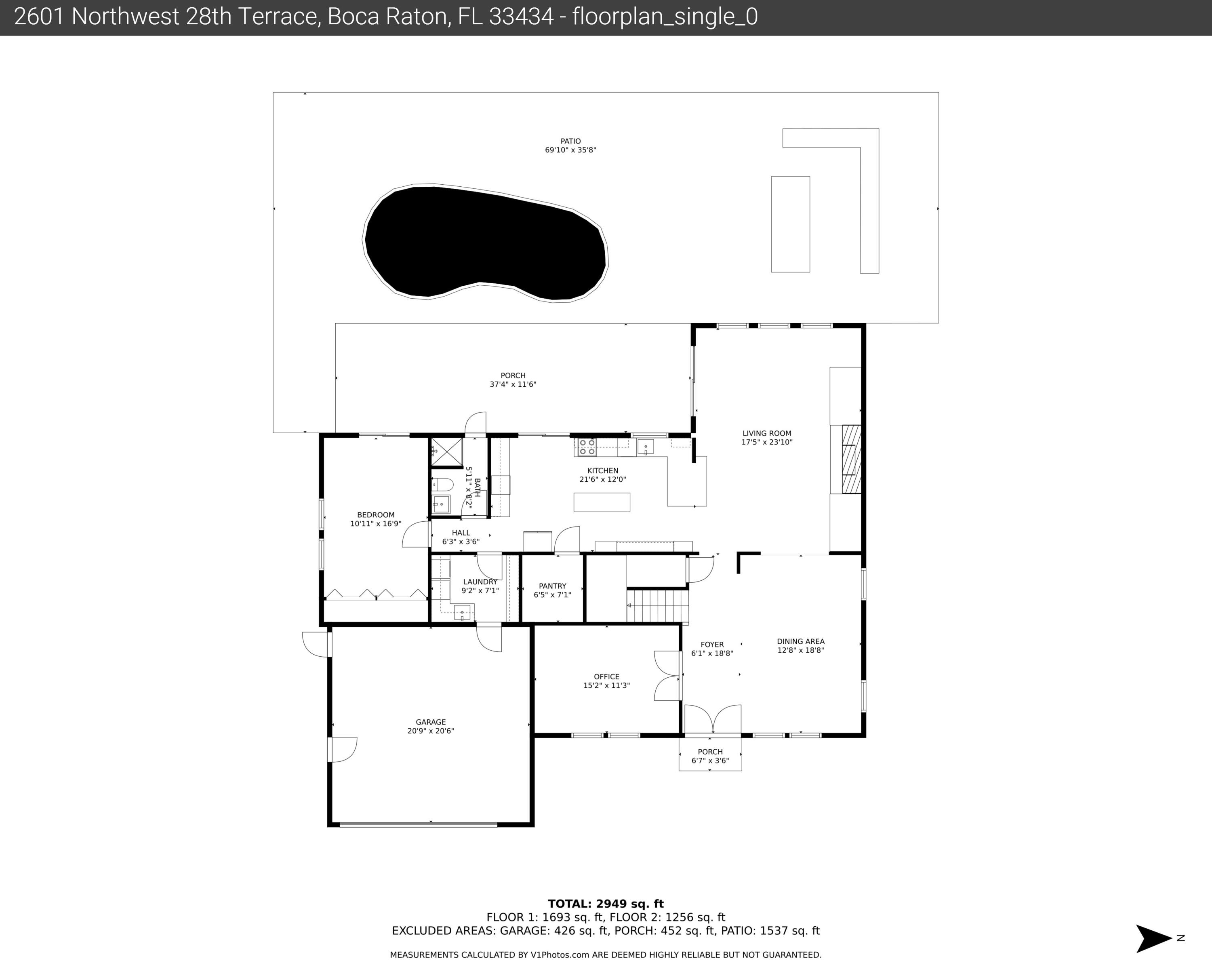 2601 Northwest 28th Terrace Boca Raton, FL 33434 - Photo 86 of 88 86_floorplan_single_0