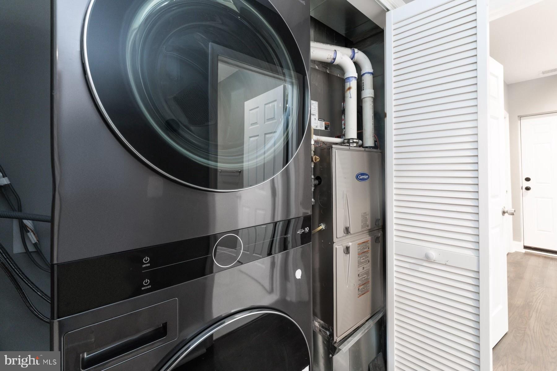 1606 29th Street Southeast Washington, DC 20020 - Photo 11 of 12 a close view of washer and dryer