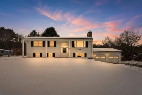 a view of a house with a patio