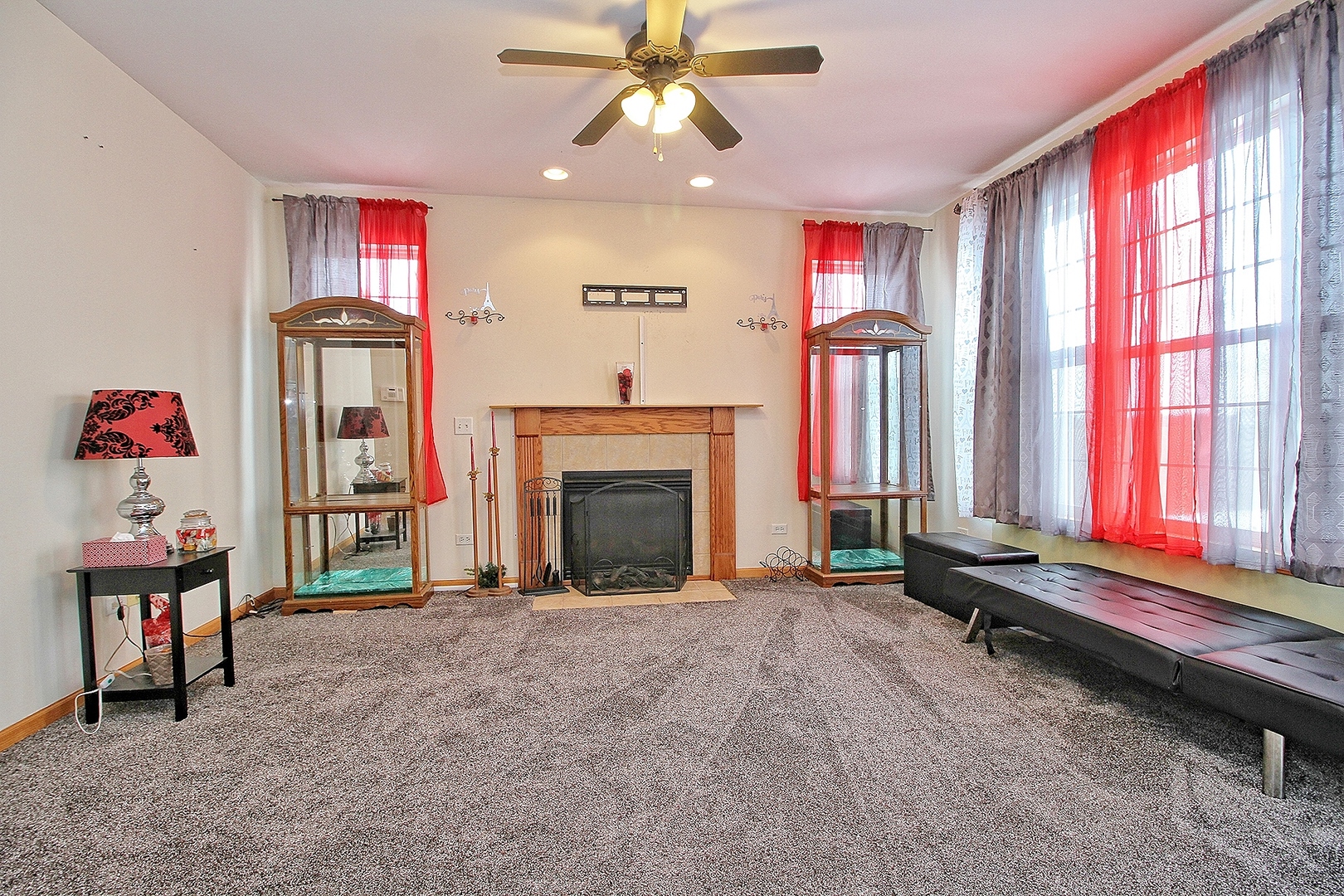 1906 Tallgrass Turn Kankakee, IL 60901 - Photo 11 of 23 a living room with furniture and a fireplace