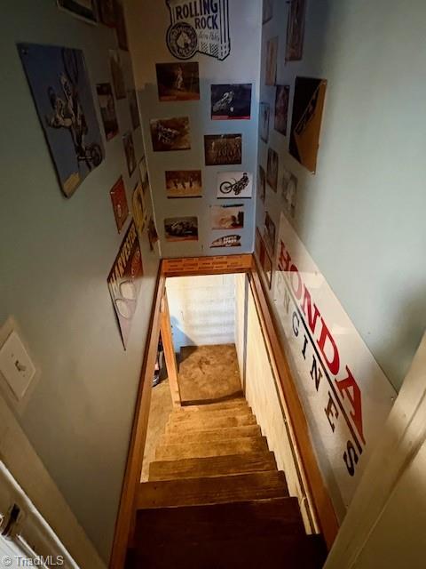 927 Shingle Gap Road Purlear, NC 28665 - Photo 32 of 33 Basement stairs leading from kitchen