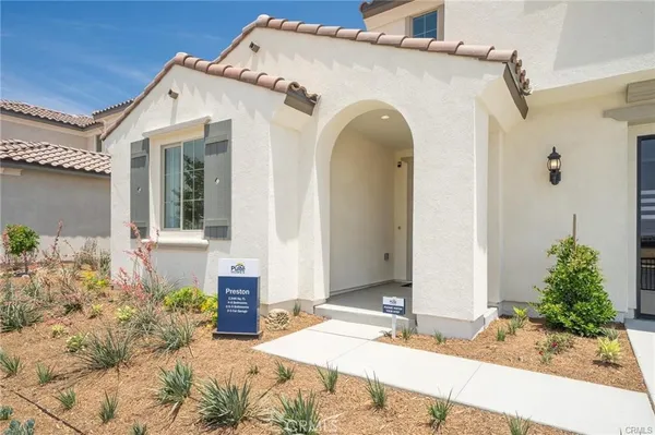 a front view of a house