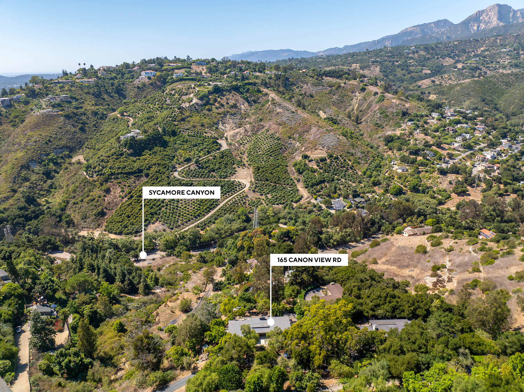 165 Canon View Road Santa Barbara, CA 93108 - Photo 50 of 59 Aerial west - 165 Canon View Rd