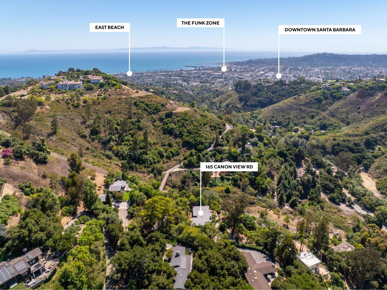 165 Canon View Road Santa Barbara, CA 93108 - Photo 51 of 59 Aerial south - 165 Canon View Rd