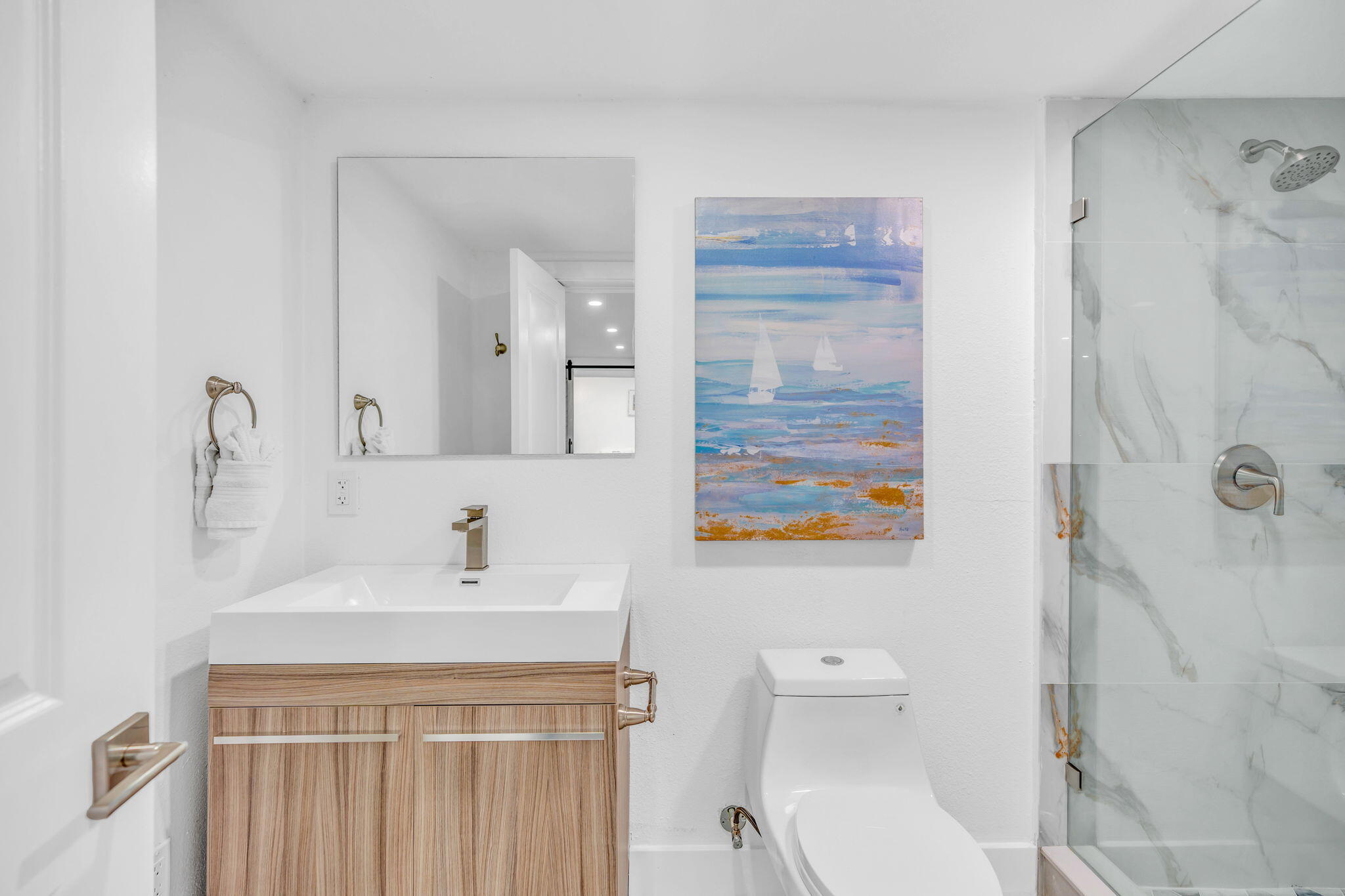 82 Tingler Lane Marathon, FL 33050 - Photo 25 of 54 a bathroom with a sink a toilet and shower