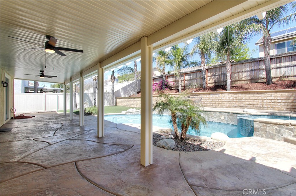 1442 Midnight Sun Drive Beaumont, CA 92223 - Photo 39 of 46 a view of a porch