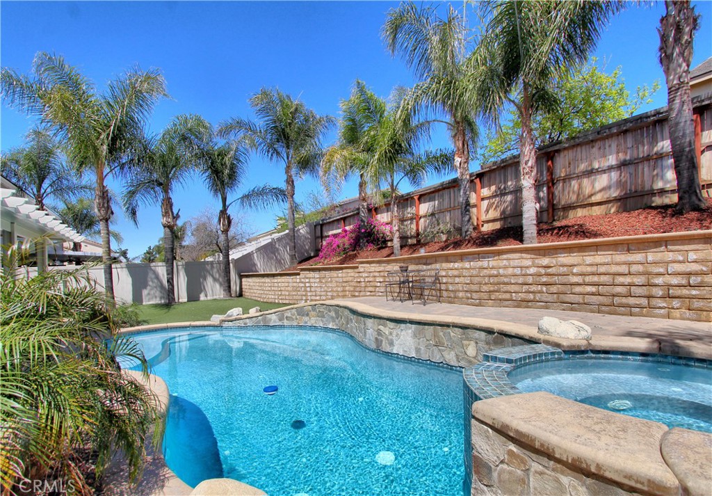 1442 Midnight Sun Drive Beaumont, CA 92223 - Photo 42 of 46 a view of a house with a swimming pool