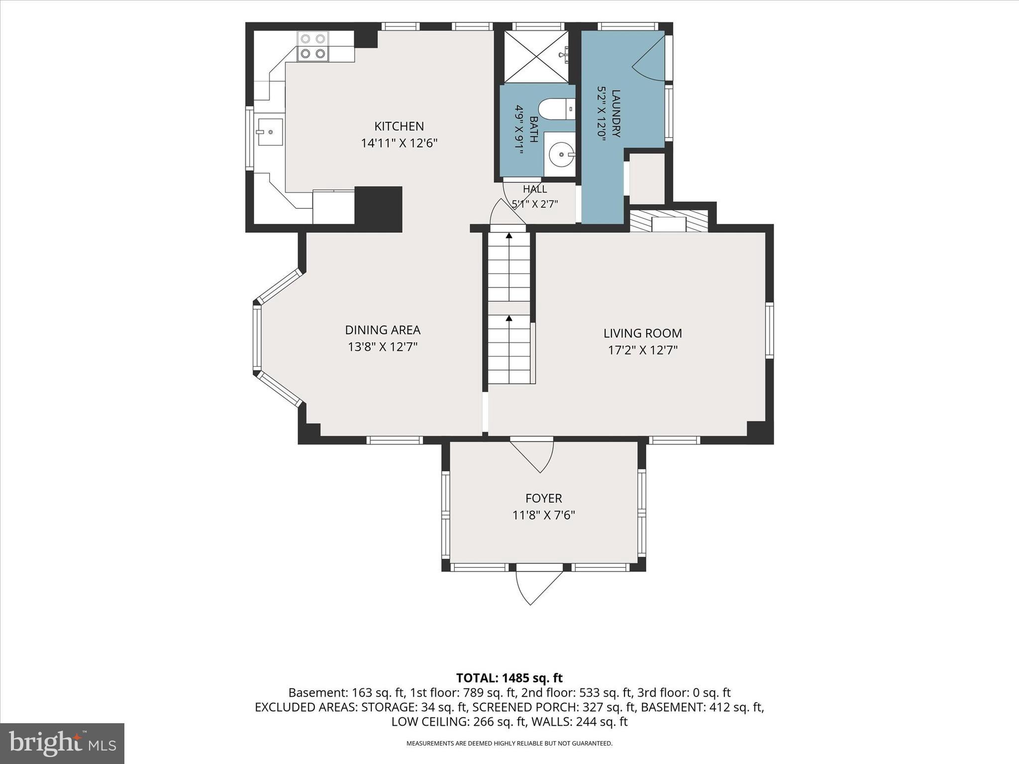 6022 Old Harford Road Baltimore, MD 21214 - Photo 5 of 7 Main Level Floor Plan