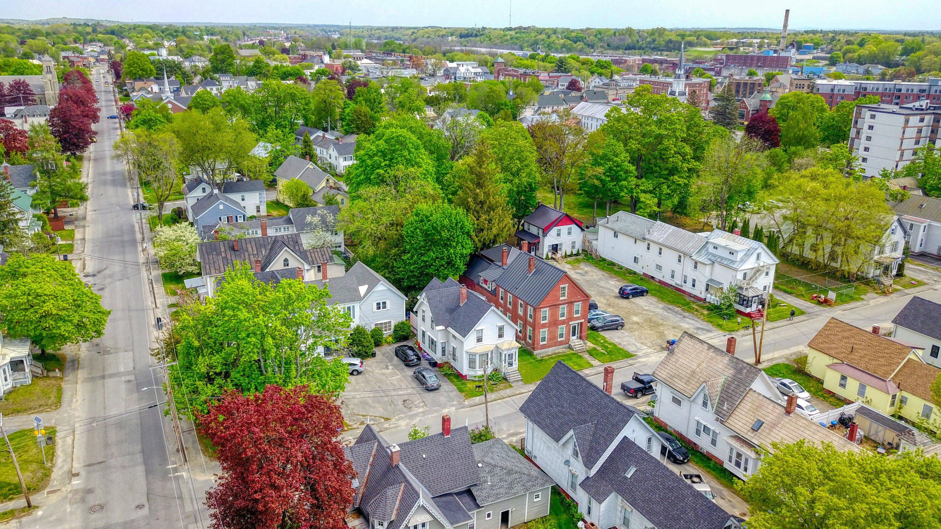 17 Winter Street Waterville, ME 04901 - Photo 6 of 34 Ariel View of Home to Downtown