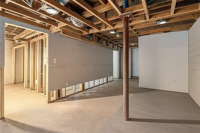 a view of an empty room