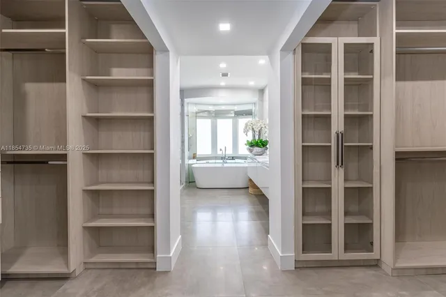 a view of a house with a large window