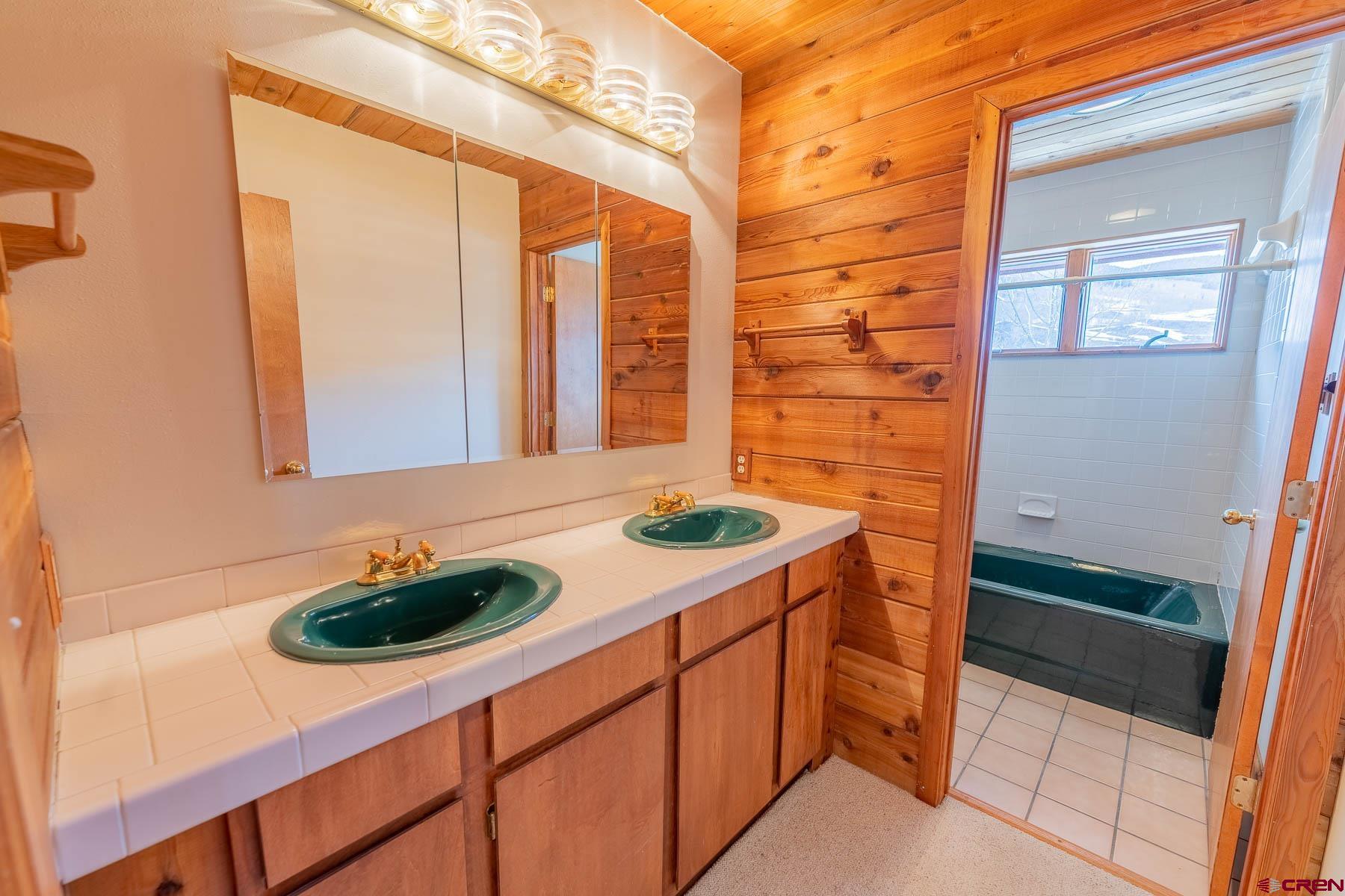 10 Arrowhead Circle Crested Butte, CO 81225 - Photo 18 of 33 a bathroom with a sink and a mirror