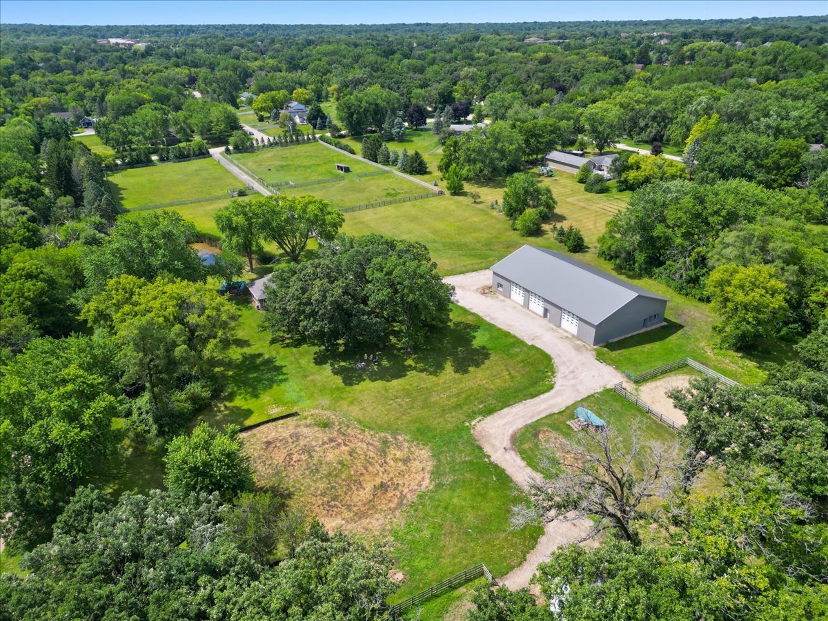 5908 Edgewood Road Crystal Lake, IL 60012 - Photo 58 of 60 an aerial view of residential house with outdoor space and trees all around