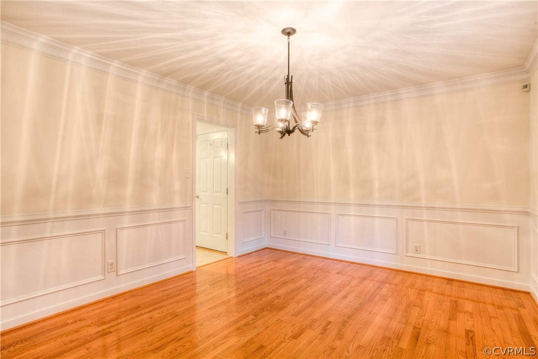 17436 Creekbed Road Chesterfield, VA 23838 - Photo 14 of 44 The spacious Dining Room features crown molding, c