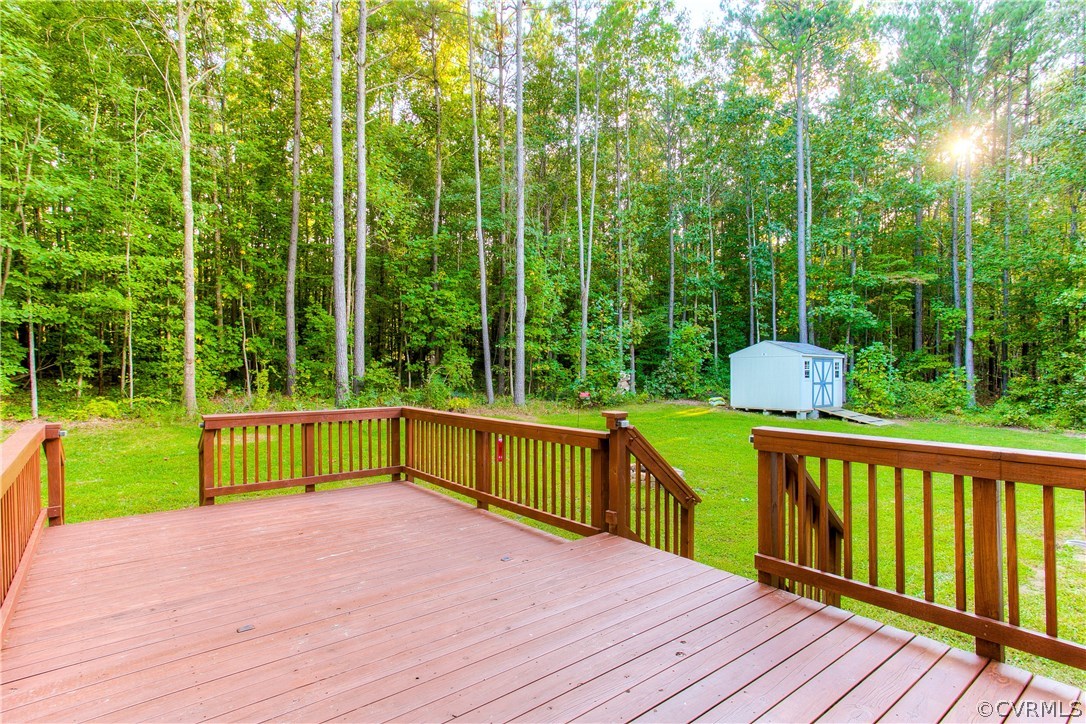 17436 Creekbed Road Chesterfield, VA 23838 - Photo 43 of 44 The deck has two entry points from the yard. Ther