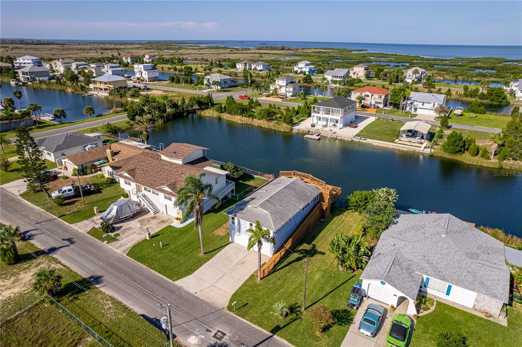 3397 Crape Myrtle Drive Hernando Beach, FL 34607 - Photo 18 of 76 an aerial view of a house with a ocean view