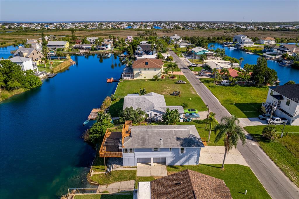 3397 Crape Myrtle Drive Hernando Beach, FL 34607 - Photo 58 of 76 an aerial view of a house with a ocean view