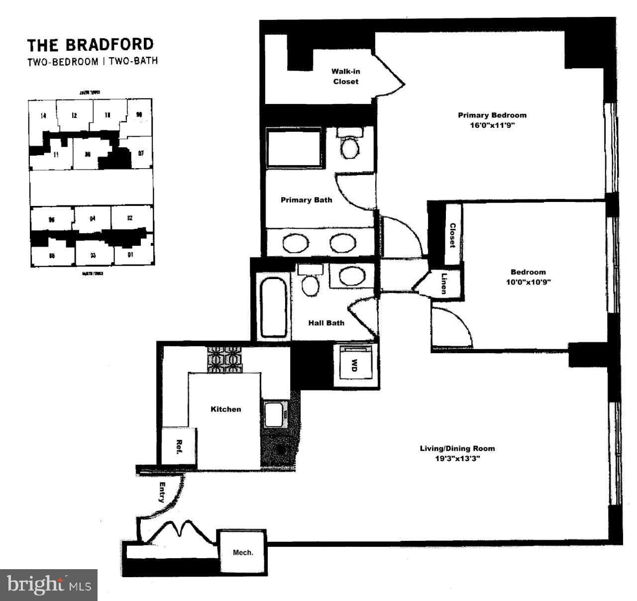 7915 Eastern Avenue Northwest, Unit 1208 Silver Spring, MD 20910 - Photo 33 of 33 a picture of a wall with a white wall and a white wall