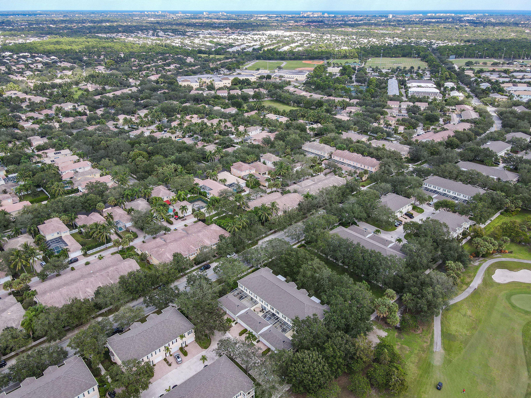 111 Ashley Court Jupiter, FL 33458 - Photo 65 of 68 an aerial view of residential houses with city view