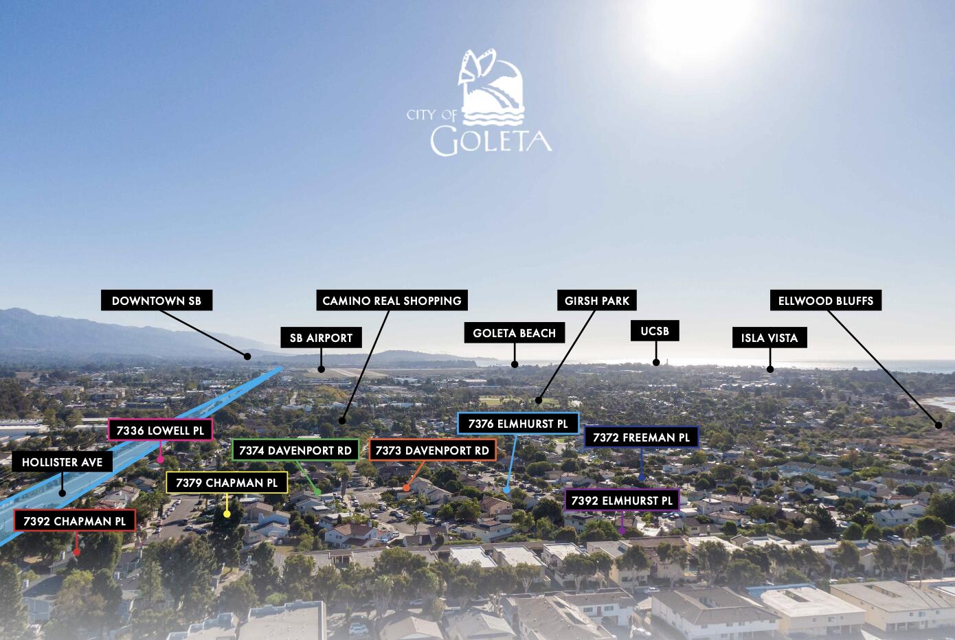 7374 Davenport Road Goleta, CA 93117 - Photo 6 of 7 Arial Map