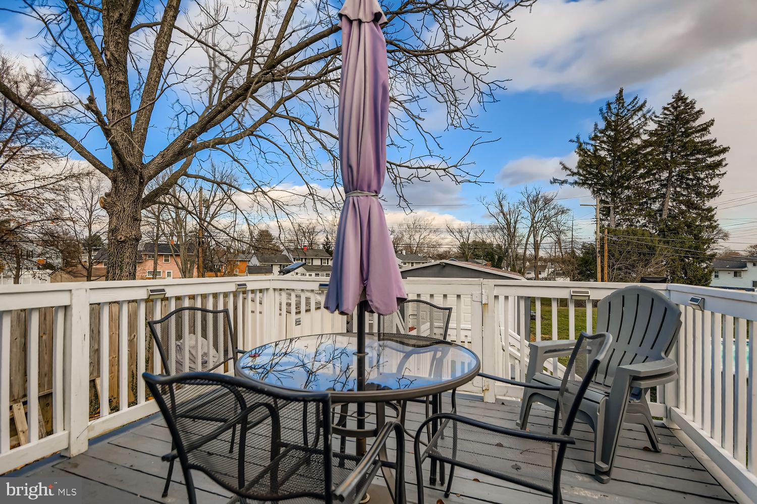 8504 Fieldway Drive Randallstown, MD 21133 - Photo 14 of 20 a view of a two chairs in the deck