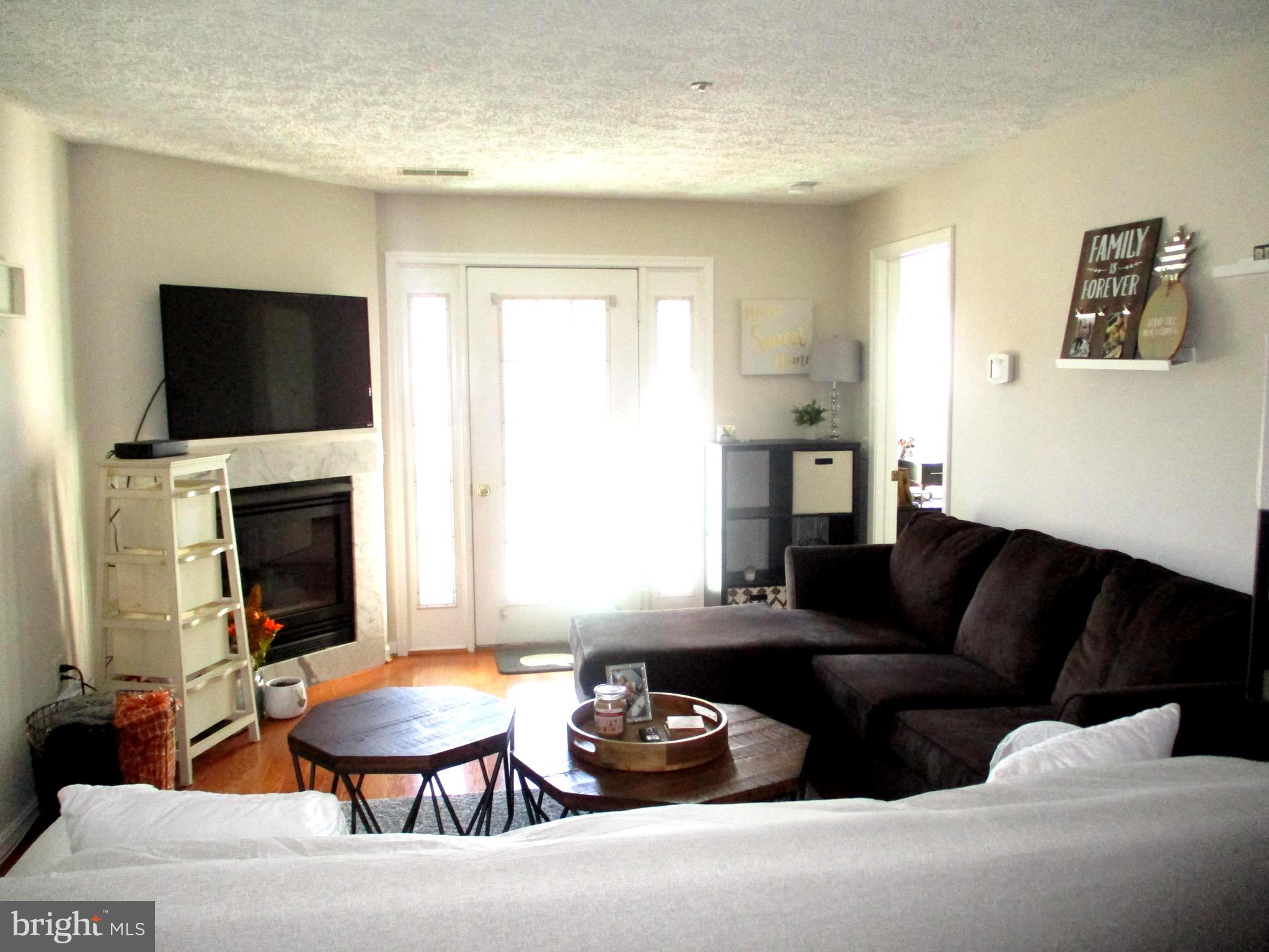 2003 Phillips Terrace, Unit 6 Annapolis, MD 21401 - Photo 2 of 11 a living room with furniture a fireplace and a flat screen tv