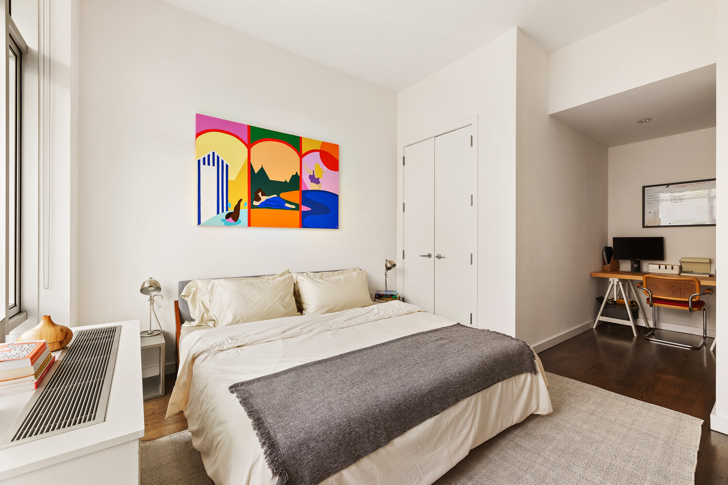 101 North 5th Street, Unit 2AB Brooklyn, NY 11249 - Photo 8 of 13 a bedroom with a bed and a couch