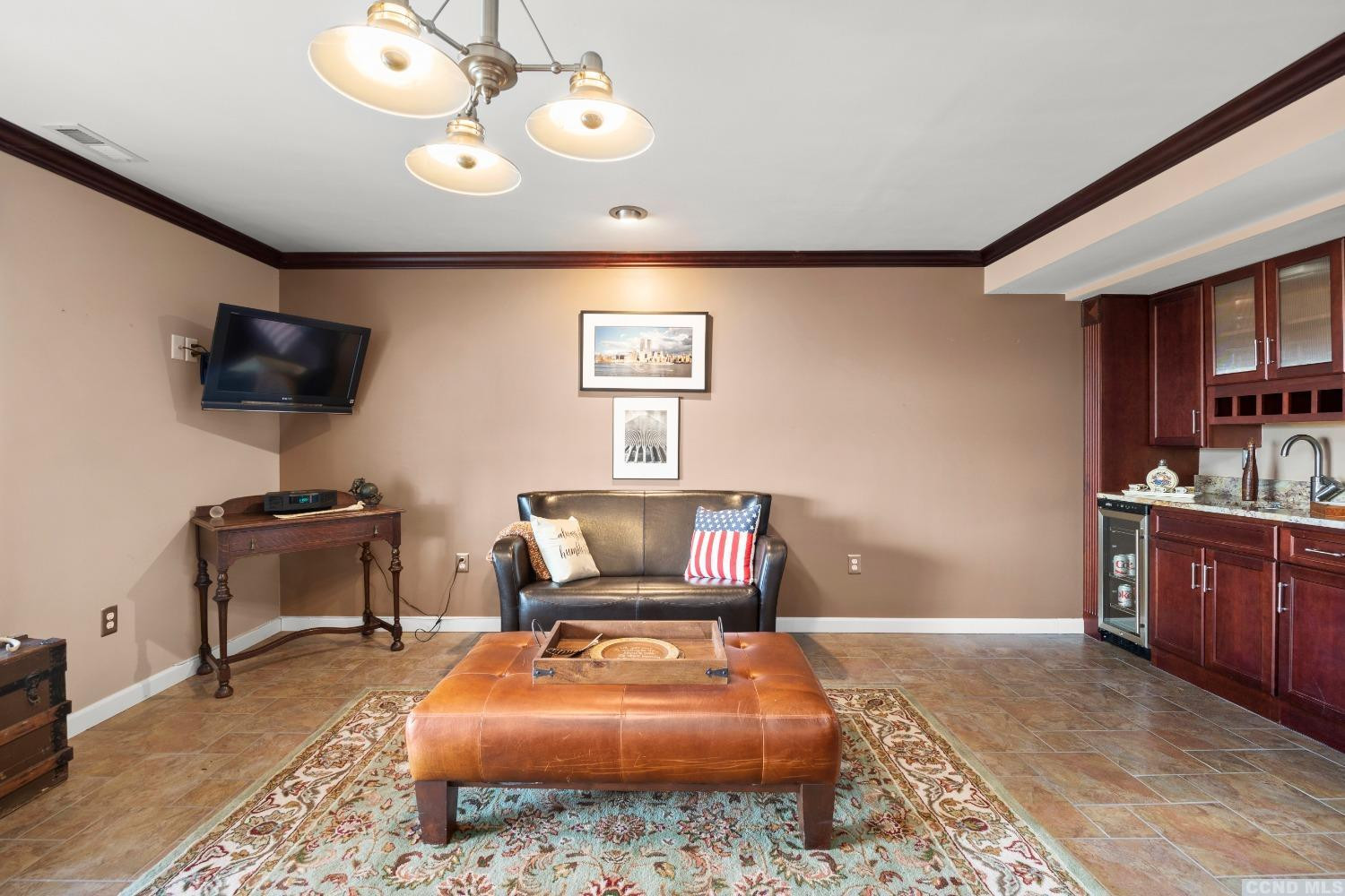 17 Academy Hill Drive Hudson, NY 12534 - Photo 26 of 35 a bedroom with furniture and a flat screen tv