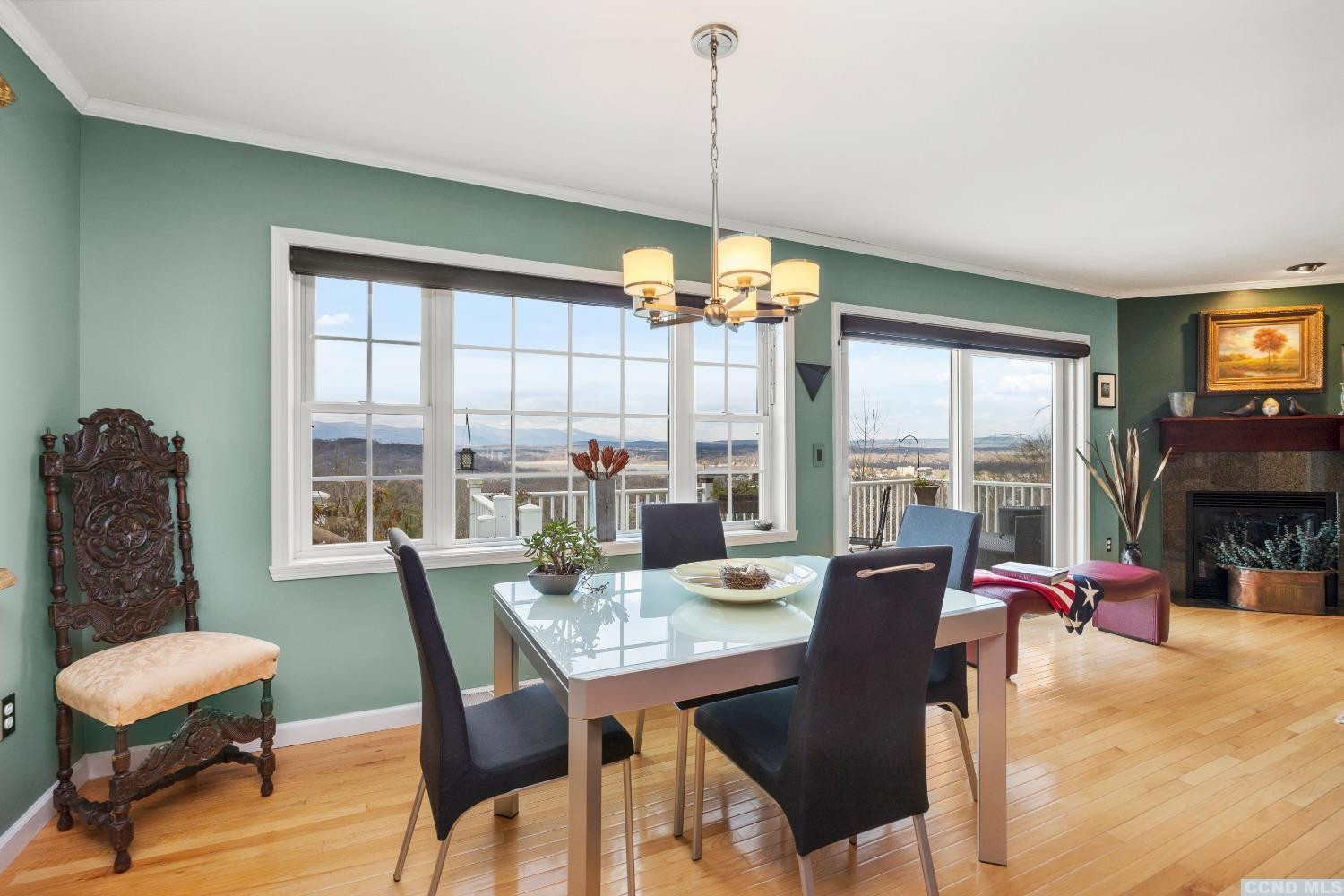 17 Academy Hill Drive Hudson, NY 12534 - Photo 6 of 35 a view of a dining room with furniture window and outside view