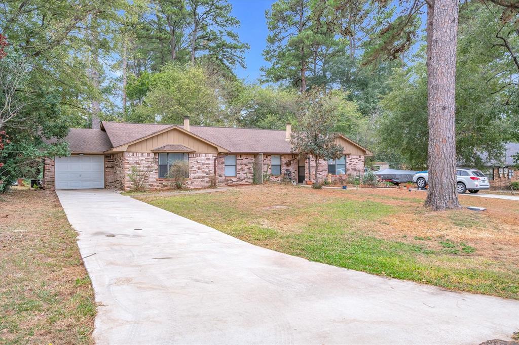 a house with trees in the background