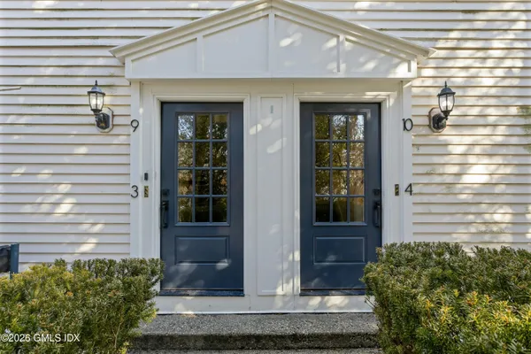 a front view of a house