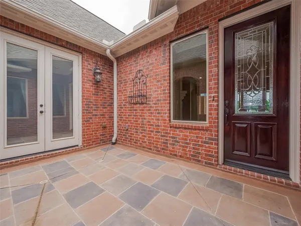 a view of front door of house