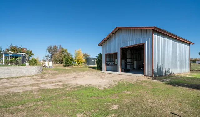 a house with trees in front of it