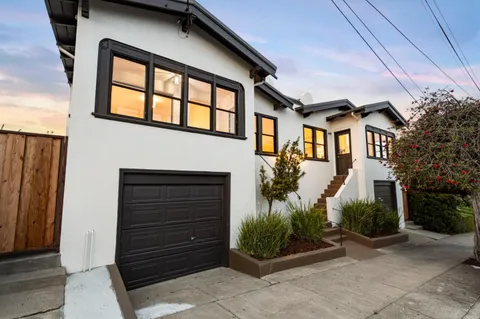 a front view of a house