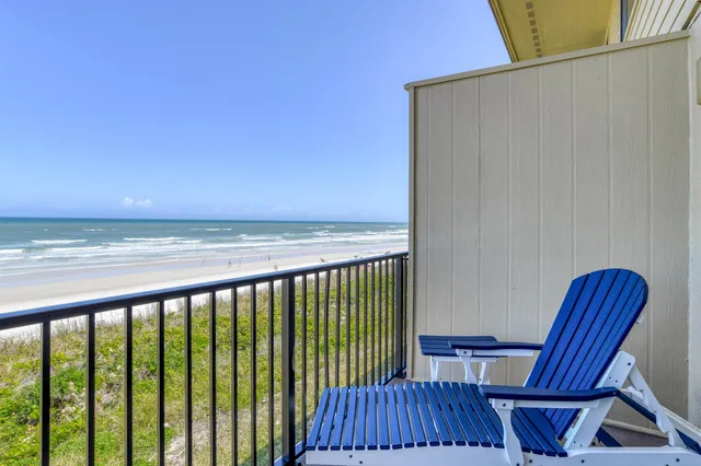 a view of an ocean and beach