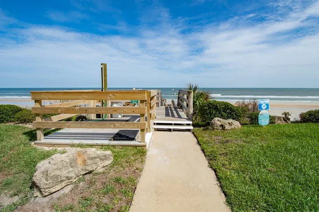 a view of an ocean beach