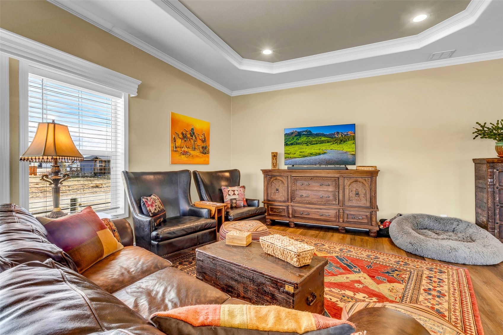 108 A Sun Rock Road, Unit A Fairplay, CO 80440 - Photo 12 of 48 a living room with furniture rug and a window