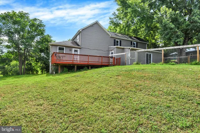 a house view with a garden space