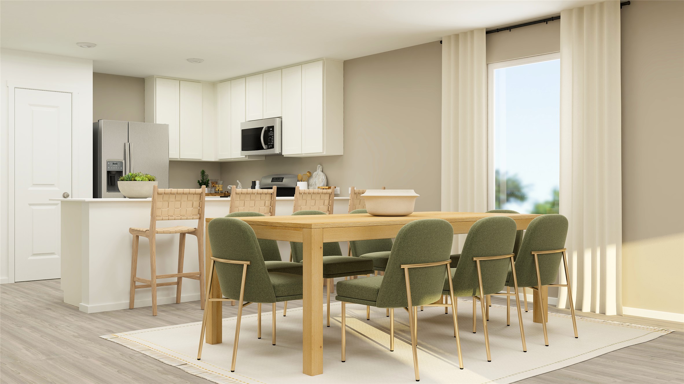 331 Pink Footed Pass Kyle, TX 78640 - Photo 14 of 31 a dining room with furniture and wooden floor