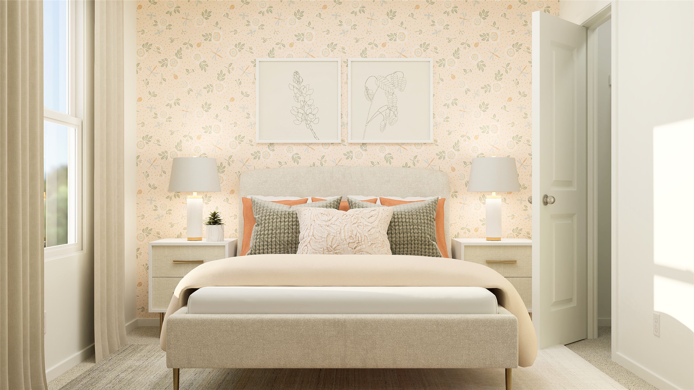 331 Pink Footed Pass Kyle, TX 78640 - Photo 9 of 31 a bedroom with a bed and a mirror