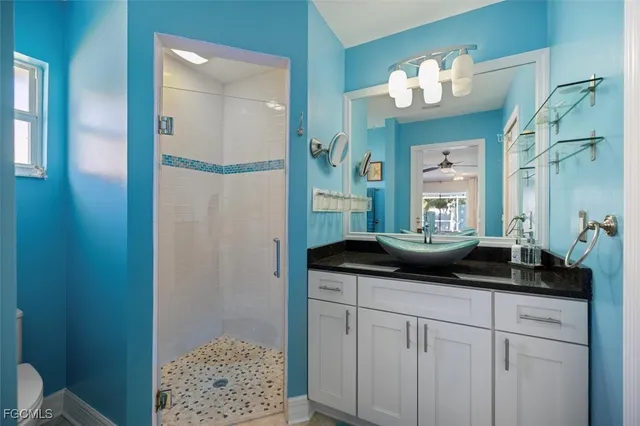 a view of a bathtub in a room