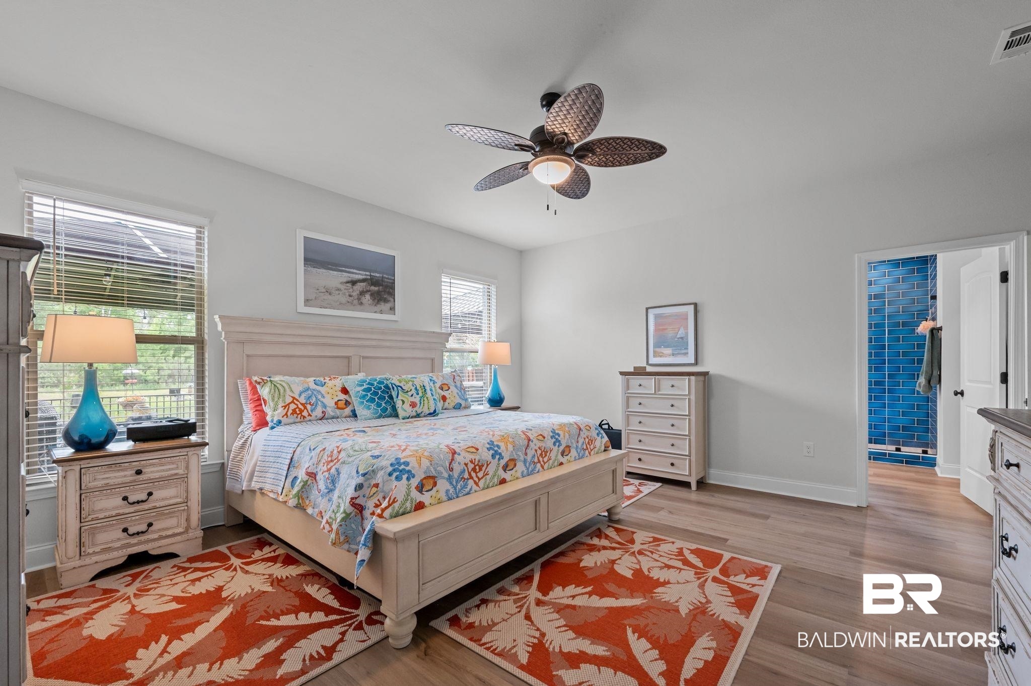 1165 Stella Road Foley, AL 36535 - Photo 19 of 42 Bedroom featuring light wood-style flooring, baseboards, and a ceiling fan