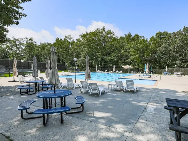 a view of a deck with a yard
