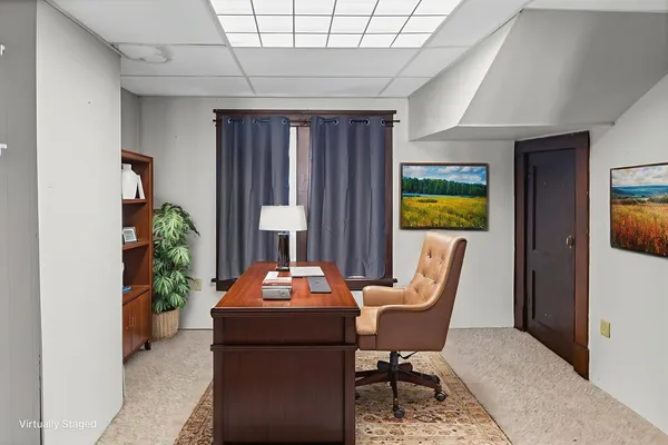 a outdoor space with a couch