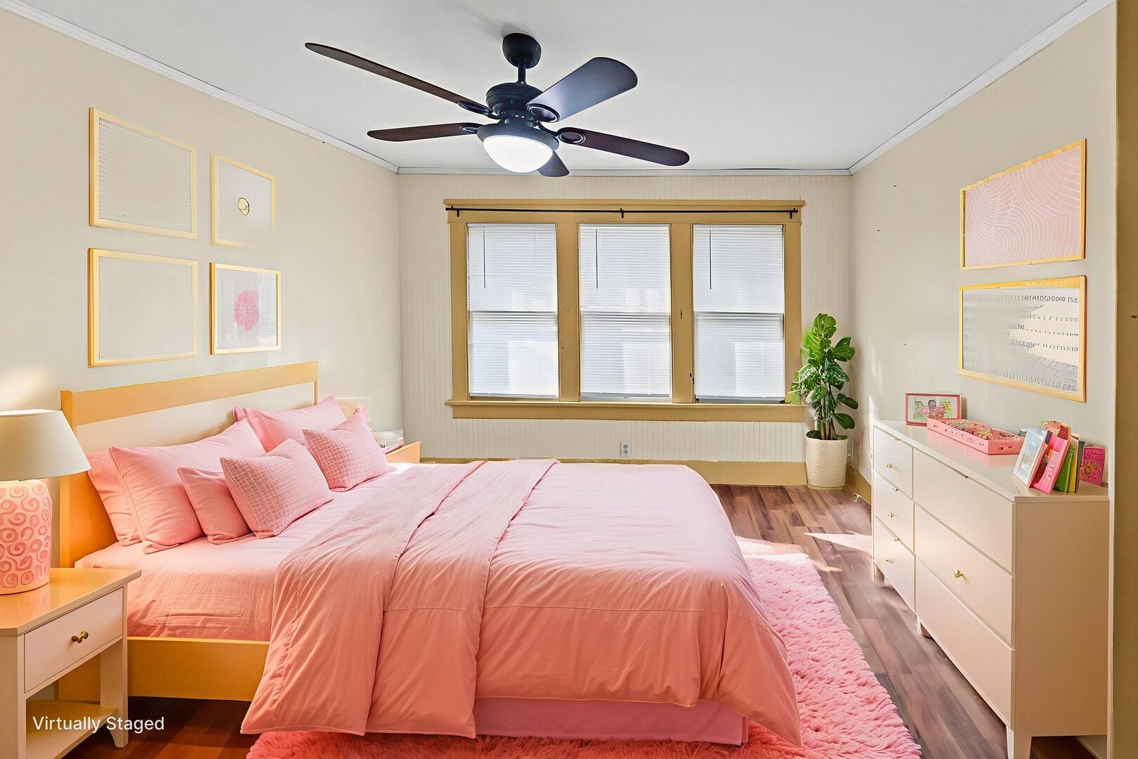 527 East 4th Street Centralia, IL 62801 - Photo 34 of 39 a bedroom with a large bed and a large window