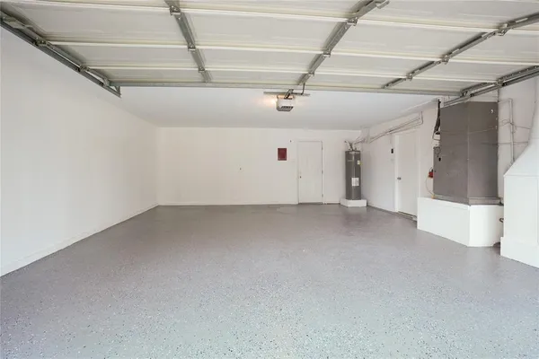 a view of a garage