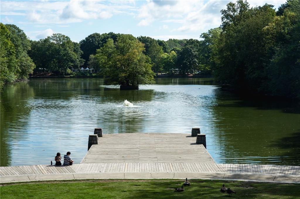 1029 Piedmont Avenue Northeast, Unit 303 Atlanta, GA 30309 - Photo 35 of 44 a view of a lake